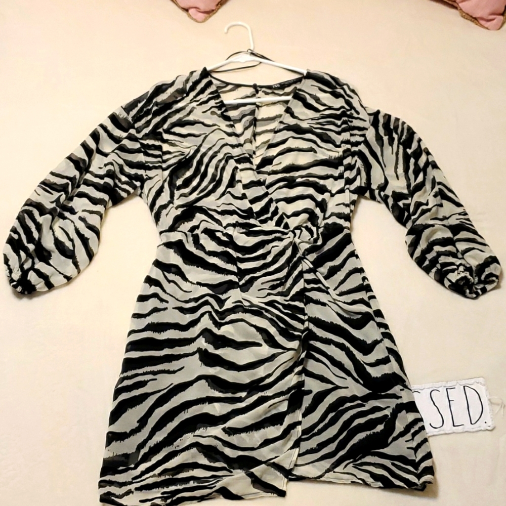 Zara zebra dress